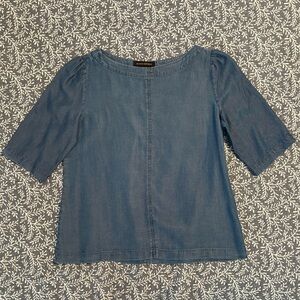 Banana Republic Chambray Denim Blouse, XS